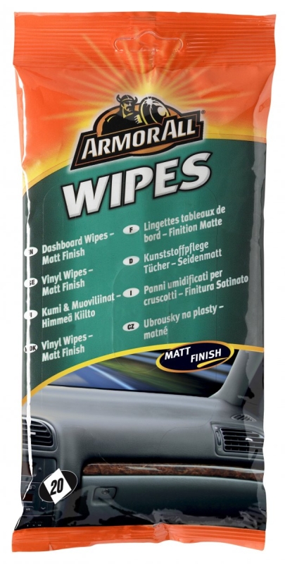 ArmorAll Utierky na plast matné – 20ks wipes