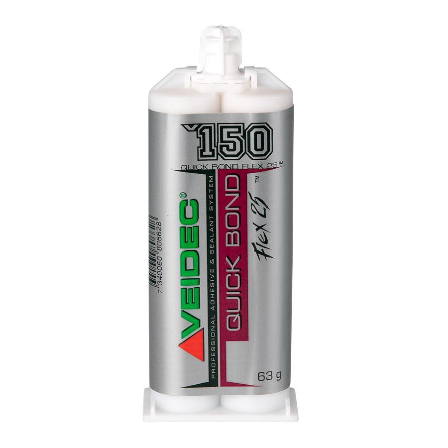 Veidec Quick Bond Flex 25 s 63g biely superrýchle dvojzložkové lepidlo 50ml