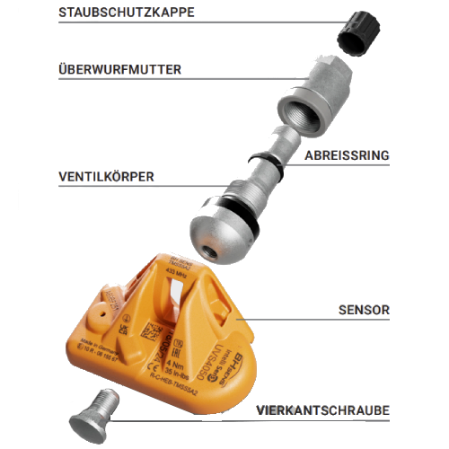 Snímač tlaku TPMS DE Brock