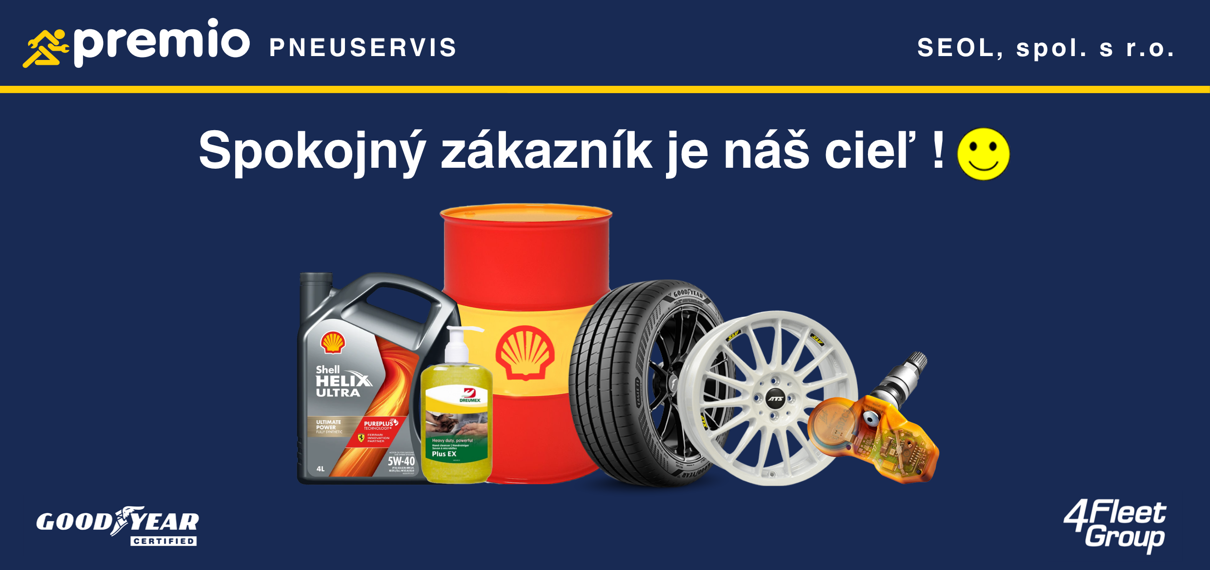 Spokojný zákazník je náš cieľ – SEOL Premio pneuservis